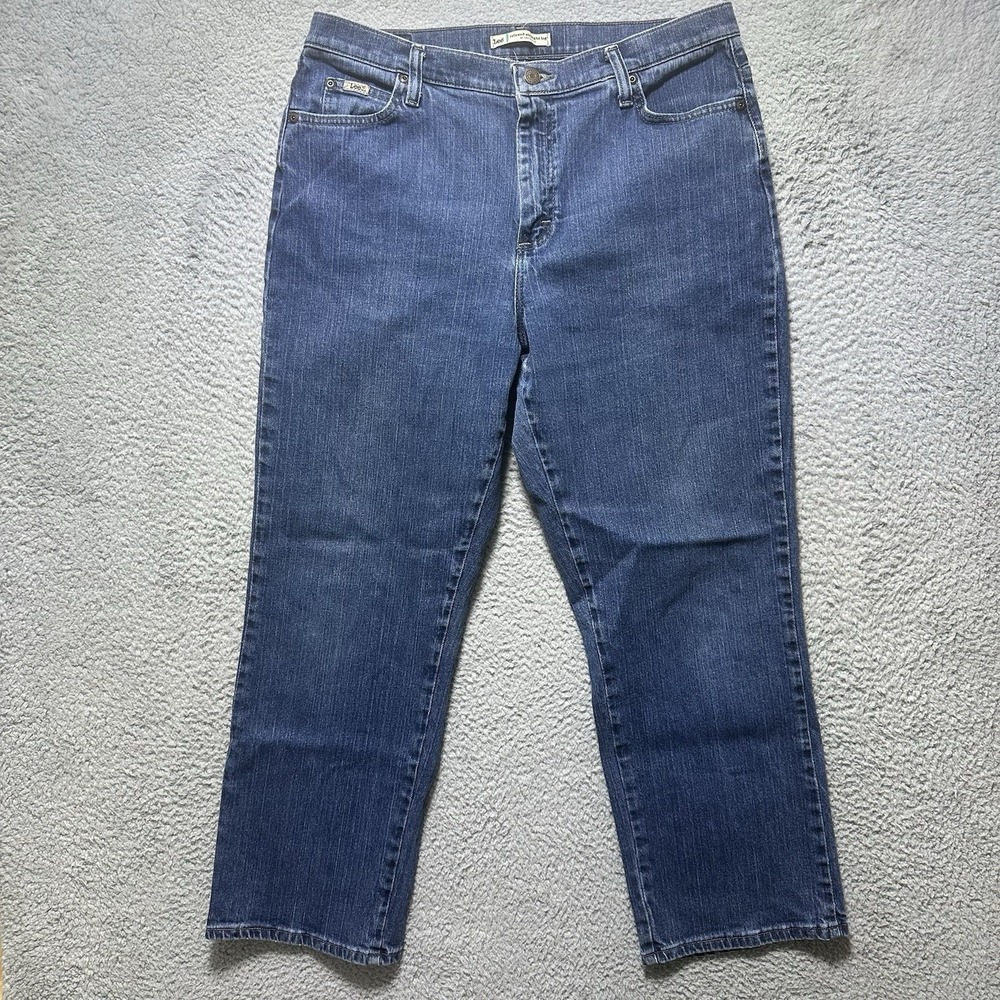 JEANS - Lee - Relaxed Straight Leg - At the Waist - Dark Blue - Sz 14p Workwear